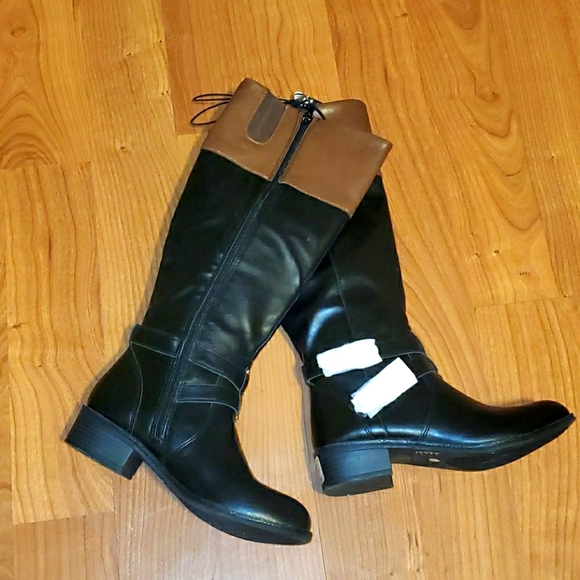 Arizona Jean Company Shoes - Arizona Two Tone Memory Foam Zip Up Tall Boots